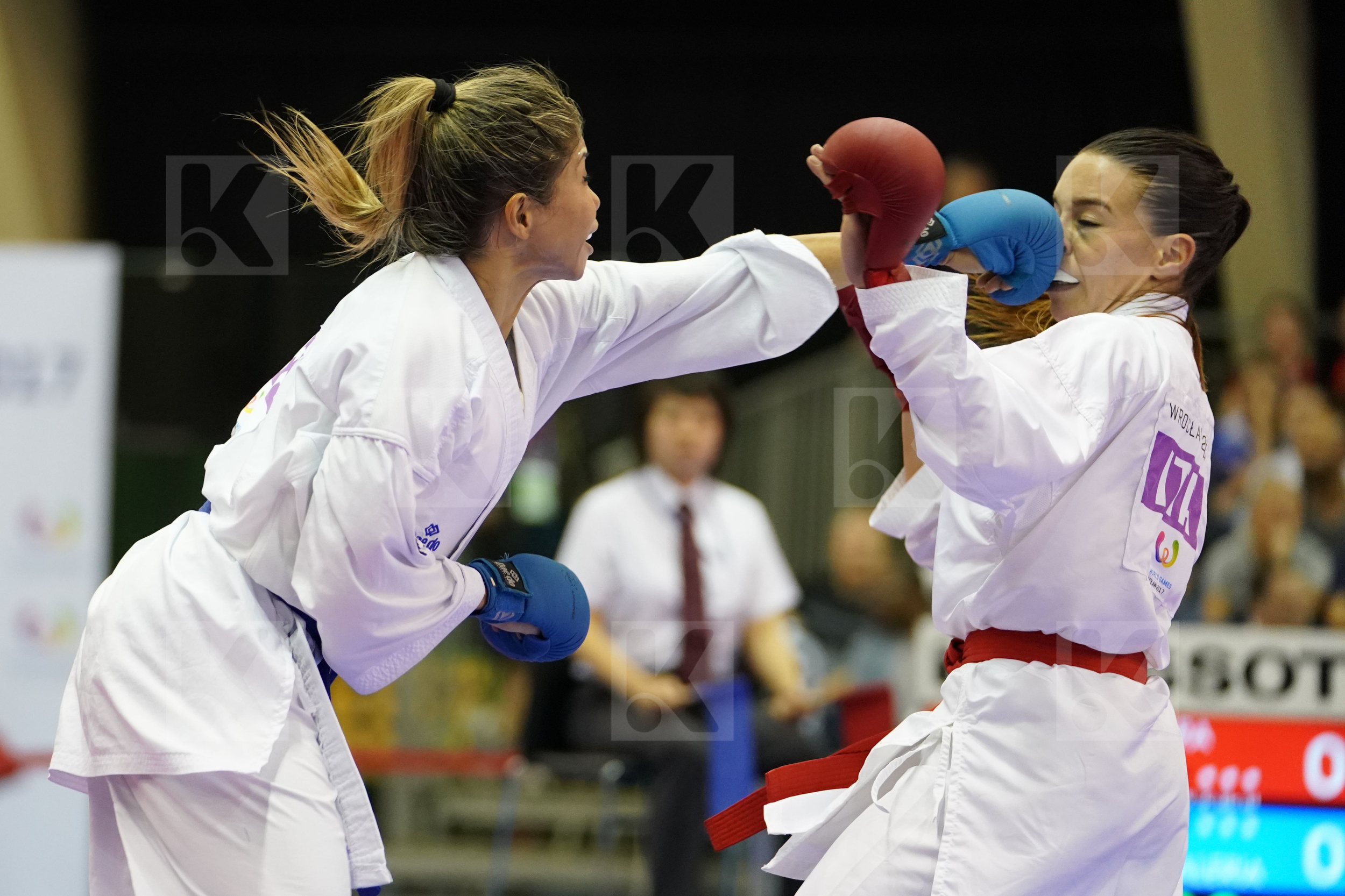 Brazil Cardin Sara Female Kumite -55kg Italy Kumizaki Valeria